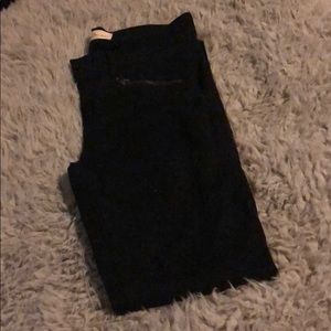 Black Gap Zipper Jeans
